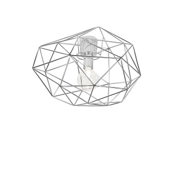 Duży plafon z drutu Diamond chrom 50cm